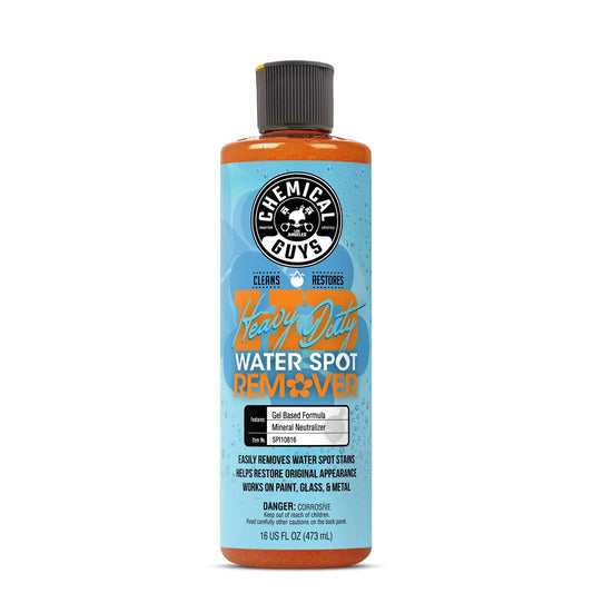 Chemical Guys 16Oz Heavy Duty Water Spot Remover - Fast-Acting Detailing Product, Car Windshield Cleaner, Glass Cleaner for Car Paint, Metal & Wheels, Prevents Paint Etching, Restores Shine & Clarity